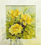 Желтая роза 36х40 см