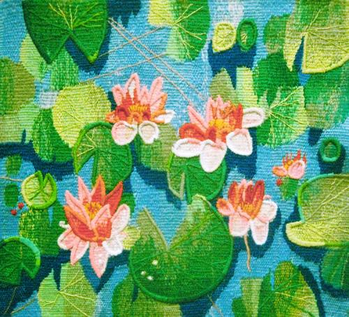 Water lillies. Gobelin tapestries for home or office